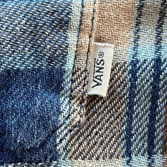 Vans Men's Blue and Tan Shirt Size Small 100% Cotton - Picture 6 of 9